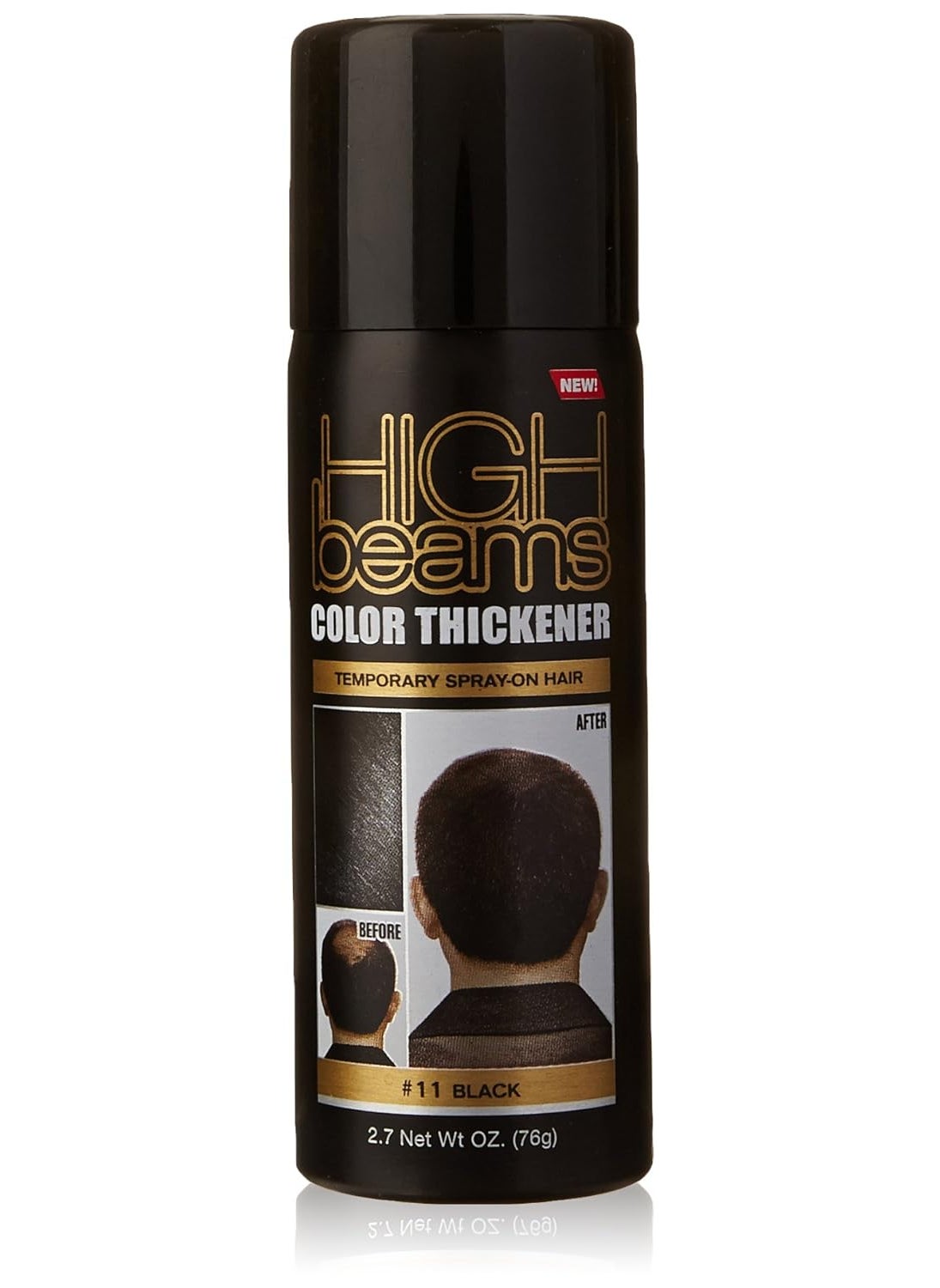 Salon Grafix High Beams Color Thickener Temporary Spray - Black for Unisex - 2.7 oz Hair Color