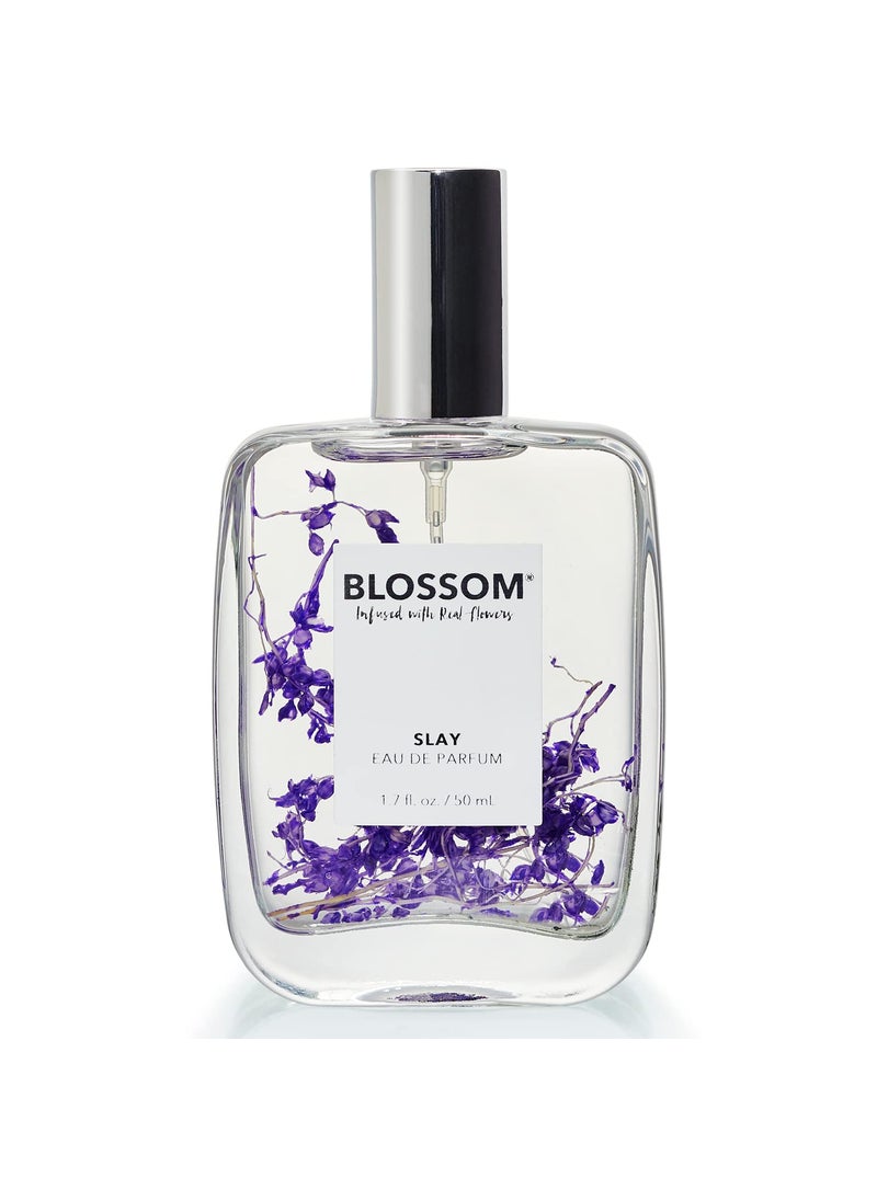 Unisex Eau De Parfum Spray Perfume for Women, TikTok Perfume Fragrance, Infused with Real Flowers, Made in USA, 1.7oz (White Calla Lily, Grapefruit, Sundrenched Flowers), Slay