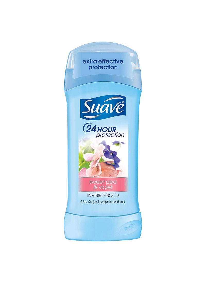 Suave Invis SLD Sweet Pea Size 2.6z Suave Sweet Pea & Violet Invisible Solid Antiperspirant Deodorant 2.6oz