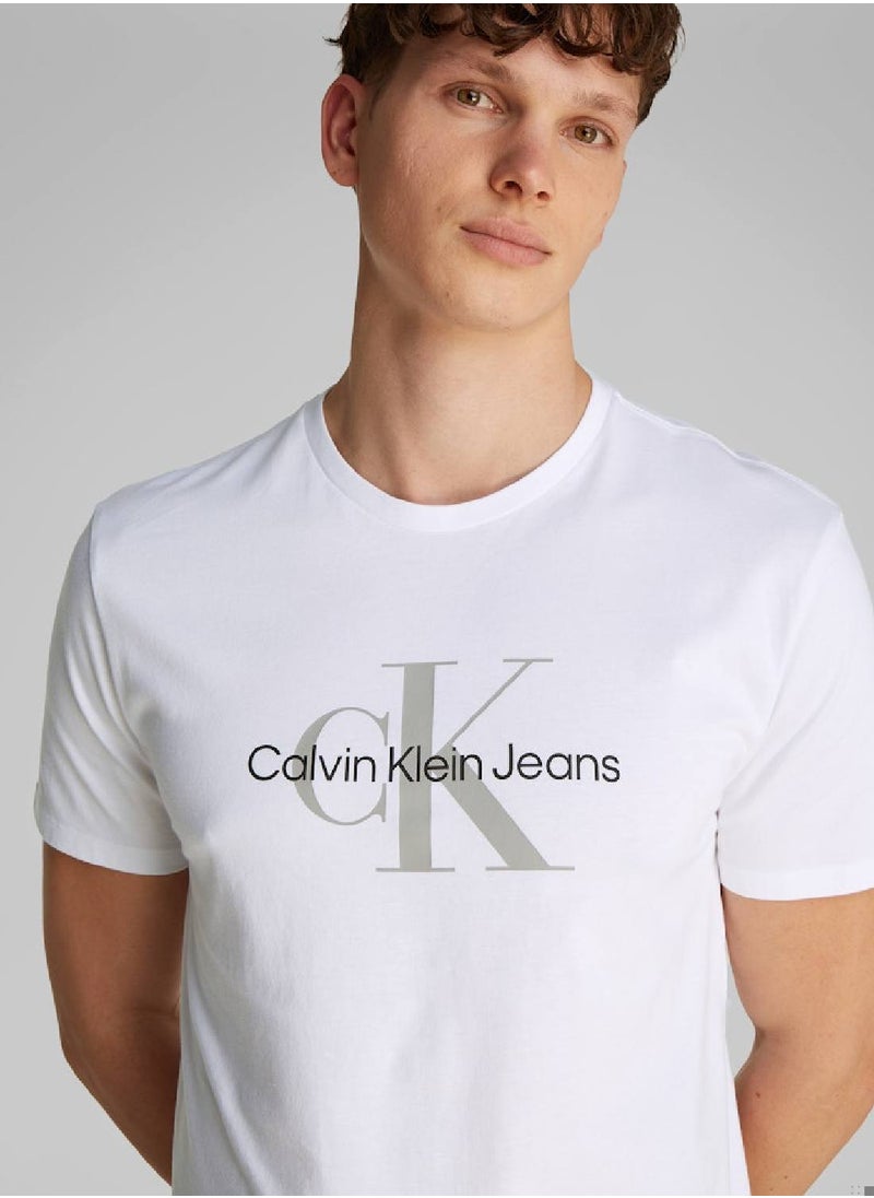 Men's Monogram T-Shirt - Cotton, White