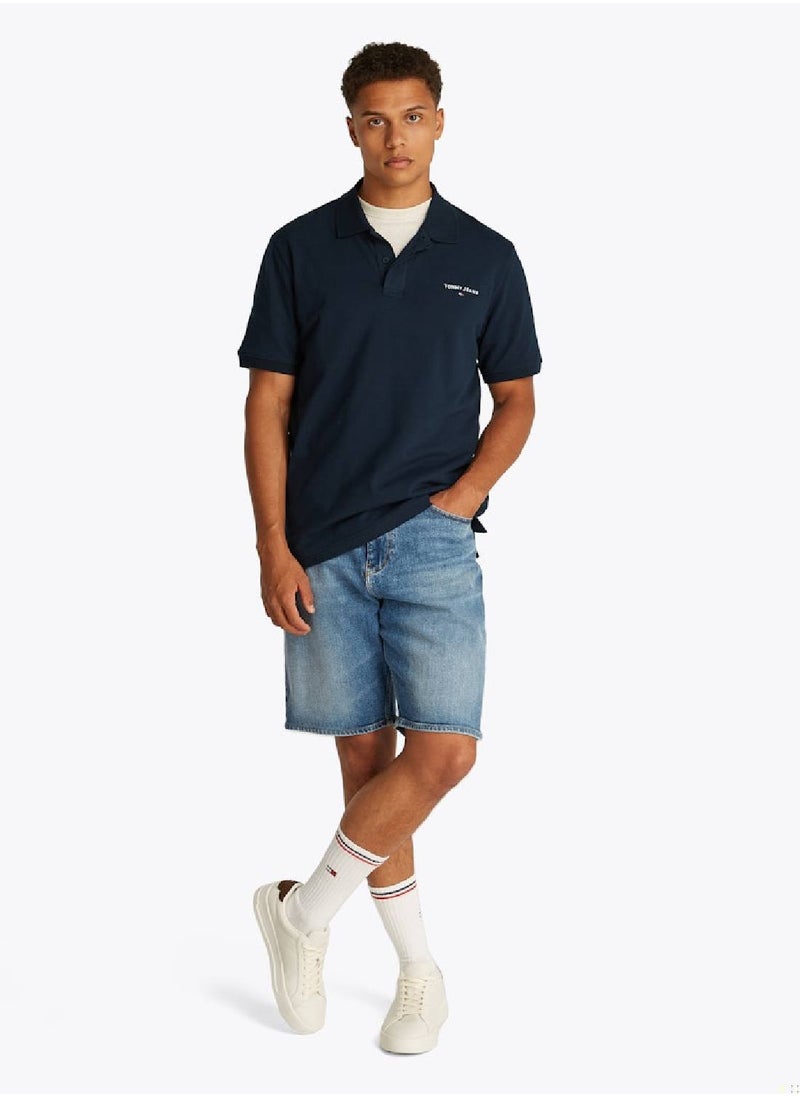 Men's Regular Fit Polo Shirt - Cotton, Blue