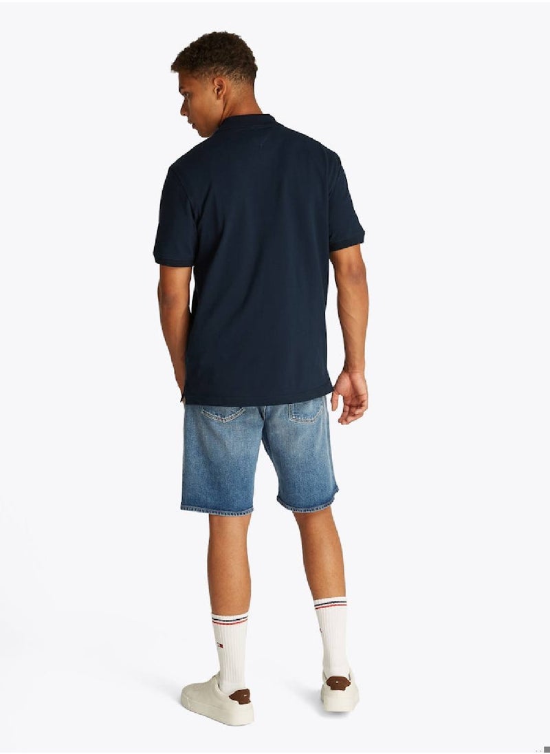 Men's Regular Fit Polo Shirt - Cotton, Blue