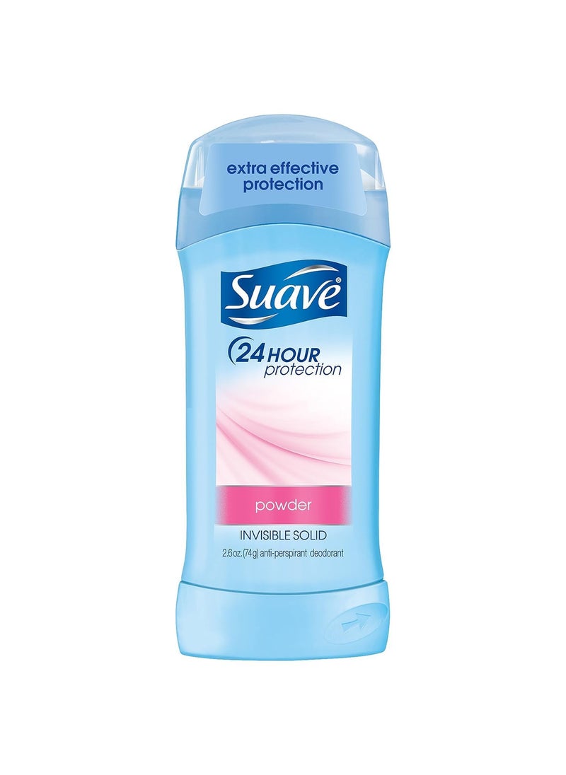 Suave Invis Sld Baby Size 2.6z Suave Powder Invisible Solid Deodorant 2.6oz