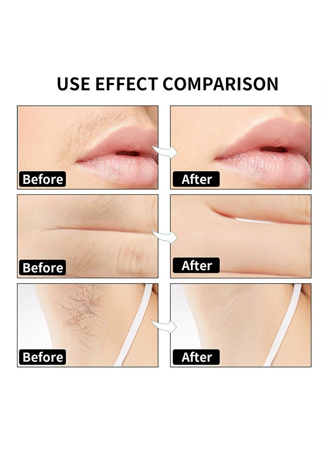 Facial Wax Strips for Hair Removal, Double Sides Facial Body Wax Strips, Waxing Kit with (30 Face Wax Strips+4 Calming Oil Wipes)  For Women Man