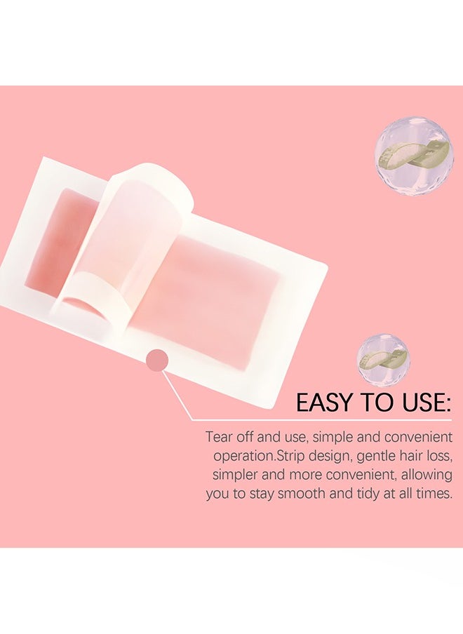 Effective Wax Strips- for Hair Removal, Double Sides Facial Body Wax Strips- for Face Eyebrows Upper Lip Cheeks Epilator Fast Painless Hair Removal Kit Suitable For Women Man 30PCS