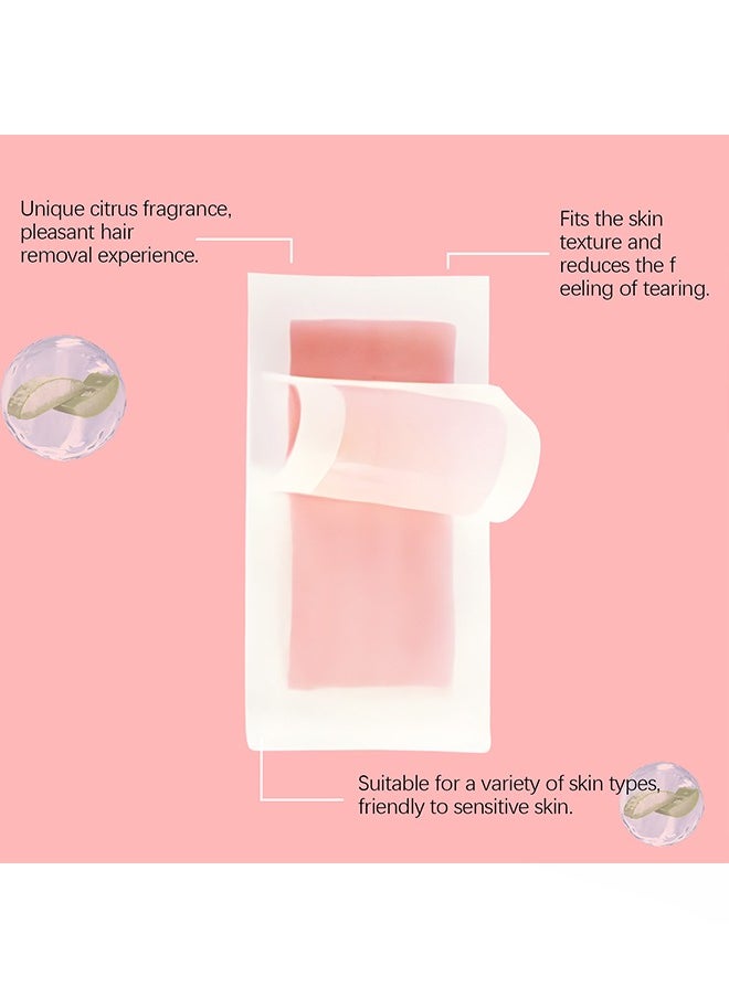 Effective Wax Strips- for Hair Removal, Double Sides Facial Body Wax Strips- for Face Eyebrows Upper Lip Cheeks Epilator Fast Painless Hair Removal Kit Suitable For Women Man 30PCS