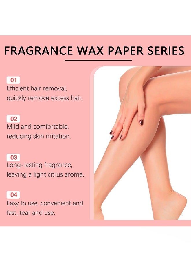 Effective Wax Strips- for Hair Removal, Double Sides Facial Body Wax Strips- for Face Eyebrows Upper Lip Cheeks Epilator Fast Painless Hair Removal Kit Suitable For Women Man 30PCS