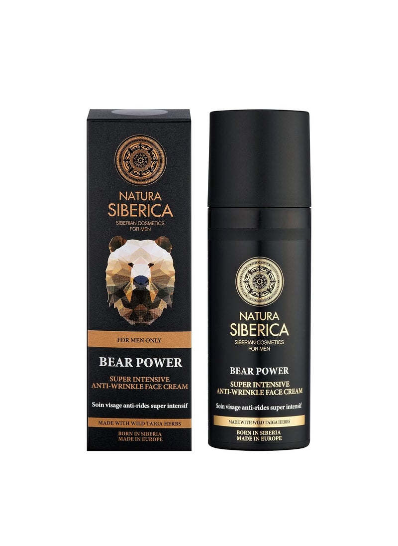 Natura Siberica For Men Only Bear Super Intensive Power Anti-Wrinkle Face Cream 50Ml