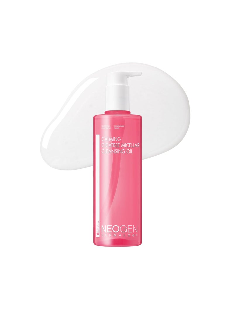 DERMALOGY by NEOGENLAB NEOGEN Calming Cleansing Oil Cica Tree Micellar 10.14Fl.Oz(300ml) - Cleansing oil for Sensitive Skin/Korean Skin Care/K-Beauty/deep cleansing oil for face
