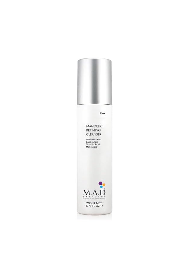 M.A.D Mandelic Refining Cleanser - Gentle Alpha-Hydroxy Acid Cocktail for Deep Cleansing, Hydration & Skin Tone Refinement - Brightening & Acne Care - Ideal for Professional Backbar & At-Home Skincare