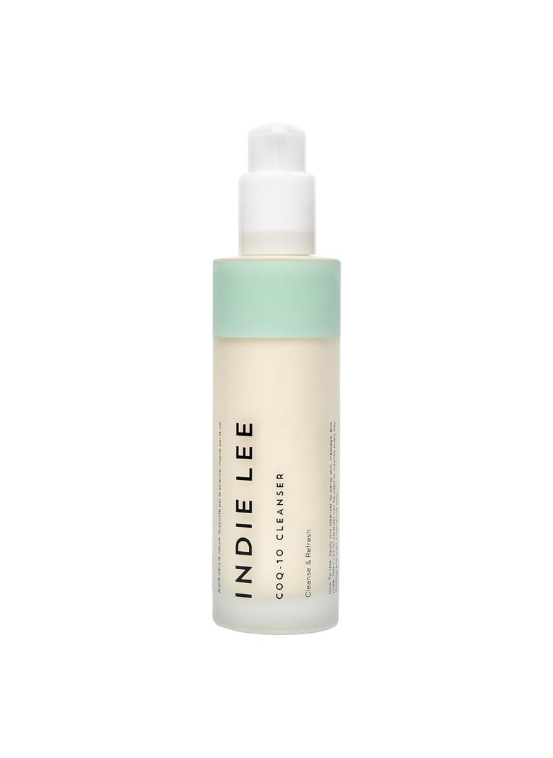 Indie Lee CoQ 10 Cleanser - Cream-to-Milk Facial Cleanser Enriched with Hydrating Grape Seed & Jojoba Oil and Soothing Aloe Vera for a Nourished, Healthy Glow (125 Fl Oz)