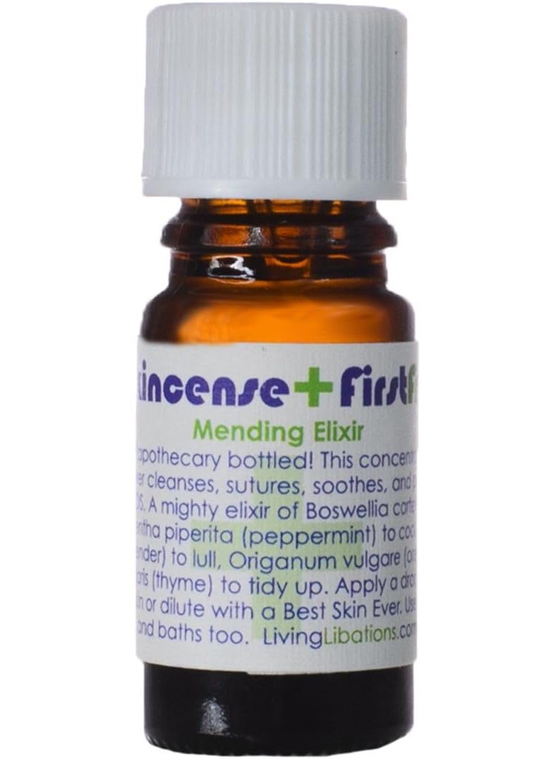 LIVING LIBATIONS - Organic Frankincense First Friend/Aid | Natural, Wildcrafted Clean Beauty (.17 fl oz | 5 ml)