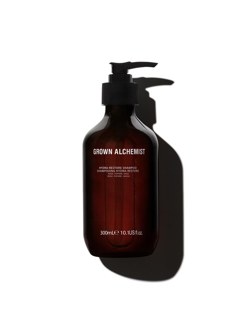 Grown Alchemist Hydra-Restore Rose Black Pepper & Sage Gentle+Moisturizing Daily Shampoo, 300mL