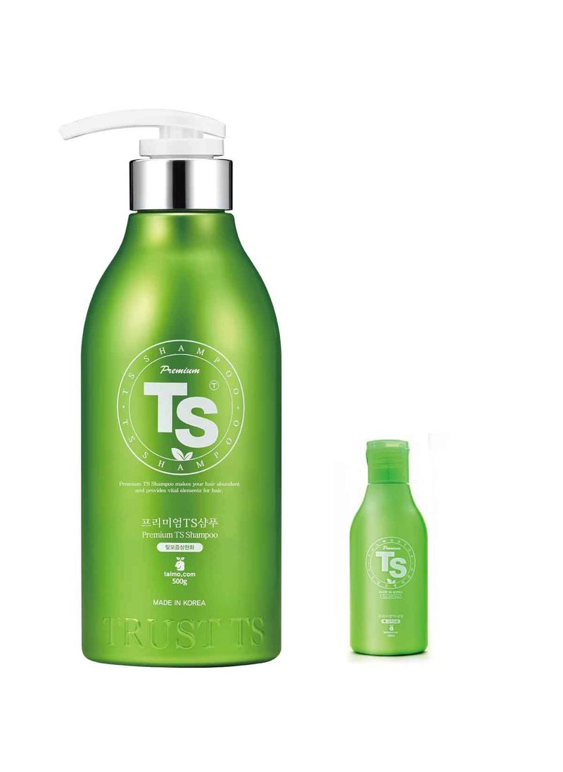 Premium TS Hair Loss Prevention Shampoo 500ml(16.9oz) + 100ml(4.23oz), Made in Korea by TS Shampoo
