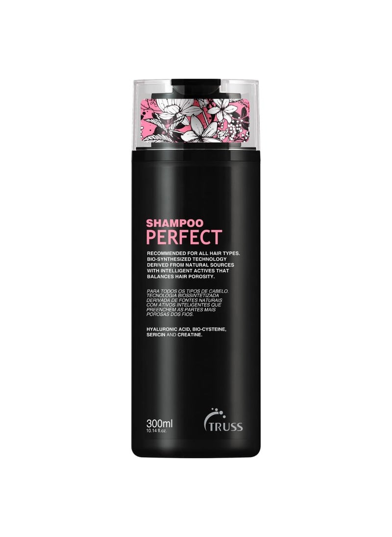 Truss Perfect Shampoo - For All Hair Types, Promotes Healthy Growth For Younger looking, Silkier Hair. Perfect Treatment For Roots To Ends. No Dyes, Ph Balanced