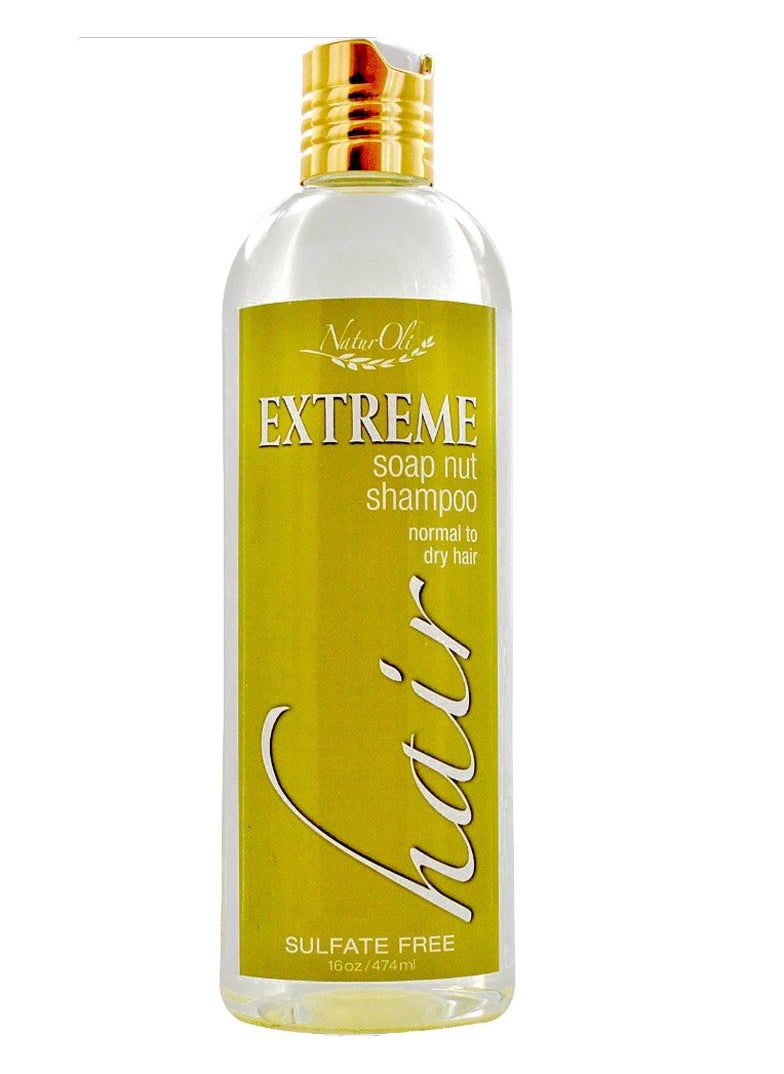 Soap Berry Shampoo - Normal to Dry 16oz - All Natural Hair Care Sulfate Free - Made with Soap Berries - Gluten Free - Vegan