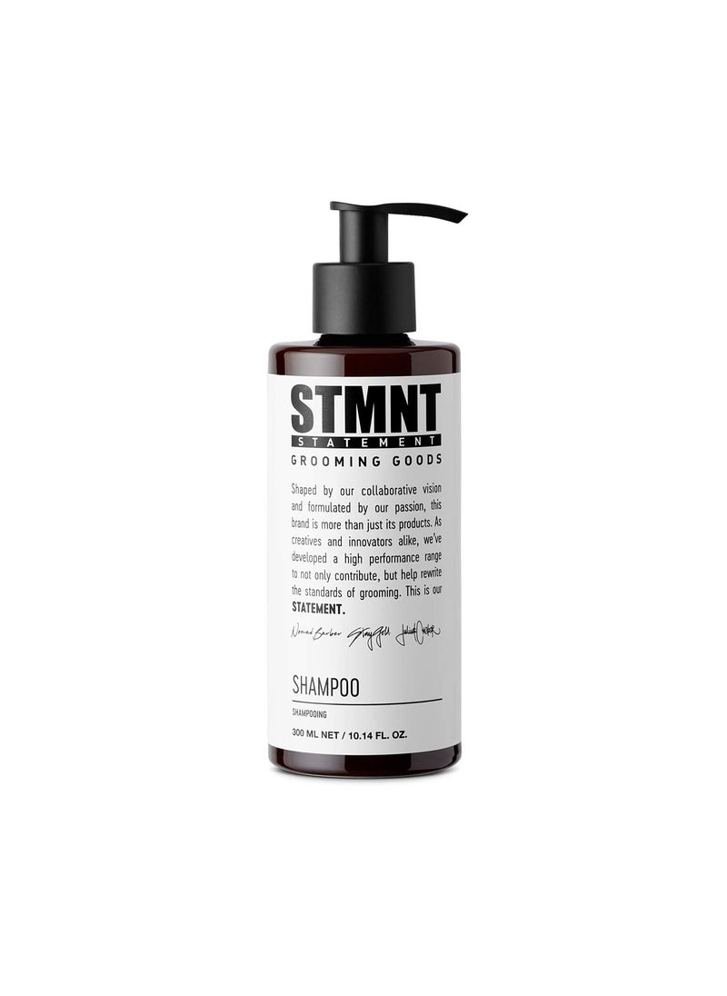 STMNT Grooming Goods Shampoo | SLS/SLES Sulfates Free | Activated Charcoal & Menthol | Removes Build Up | Fuller Feeling Hair
