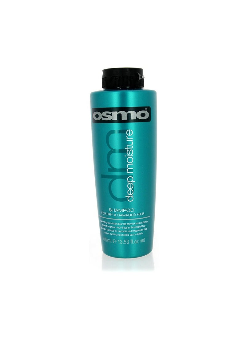 Osmo Deep Moisture Shampoo to Quench Your Hair with a Drench of Moisture, Tame Fiz and Smooth Your Hair with Ylang Ylang, Patchouli Oil and Panthenol Pro Vitamin B5, 400ml