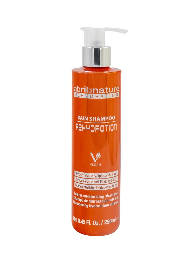 abril et nature - Rehydration - Maximum Hydration Shampoo for Dry Hair - Restores Natural Lipids - Returns Flexibility and Healthy Appearance - Professional Hairdressing Treatment - 250 ml