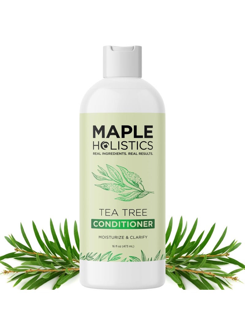 Tea Tree Conditioner for Dry Hair - Tea Tree Oil Conditioner for Oily Hair and Sulfate Free Conditioner for Dry Hair - Cleansing Conditioner and Tea Tree Dry Scalp Care with Tea Tree Oil for Hair