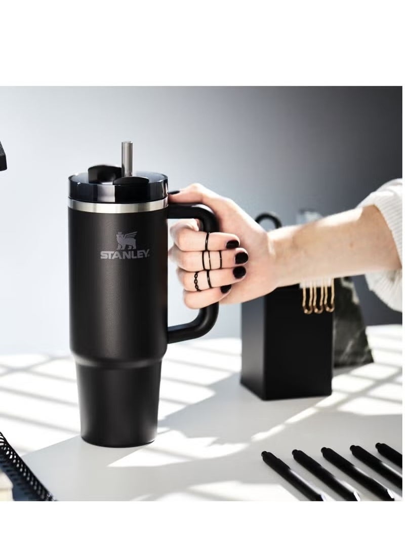 Stanley Quencher H2.0 FlowState Stainless Steel Vacuum Insulated Tumbler with Lid and Straw for Water - Coffee Cup - 40oz Stainless Steel Coffee Mug