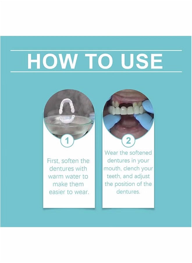 Veneers False Teeth, Adjustable Snap-On Braces, Comfortable Temporary Dental Restoration Kit