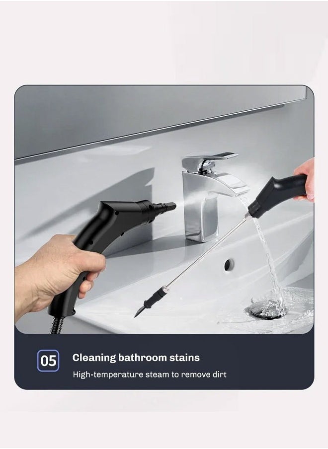 Handheld Steam Cleaner, 2500W Pressurized Steamer for Cleaning, Multi-Purpose Steamer for Home, 3Bar High Pressure Steamer, Portable Steam Cleaner for Kitchen, Bathroom, Tile