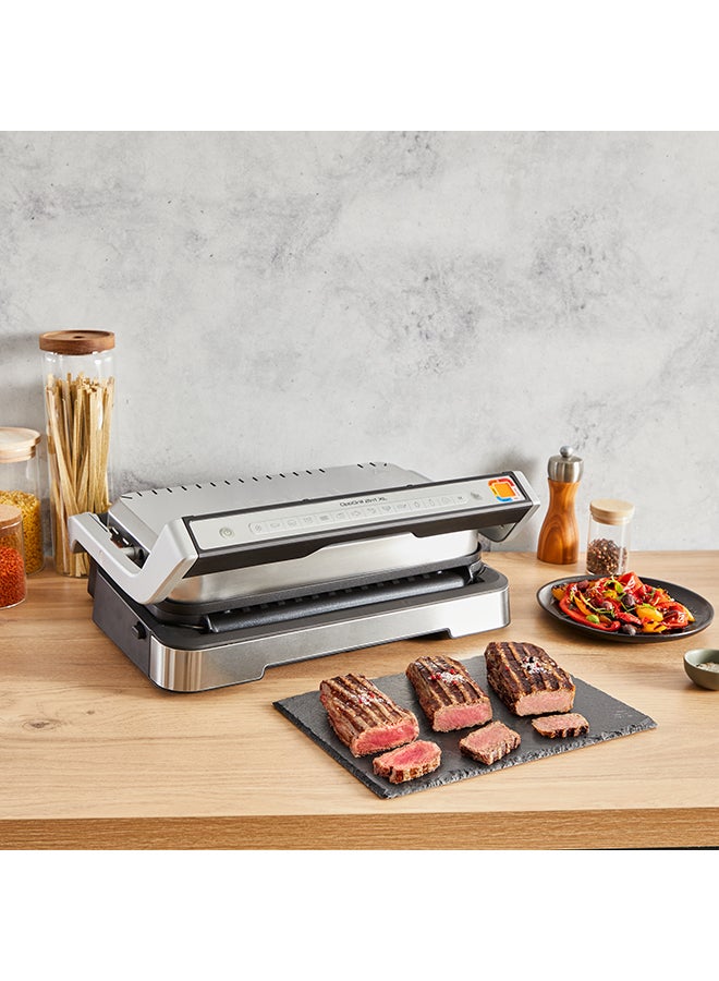 OptiGrill 2in1 XL | Perfect Results | No Monitoring | Easy to Clean | Dedicated App | Juice tray | Healthier Grilling | 2000 kW GC78MD28 Stainless Steel / Silver