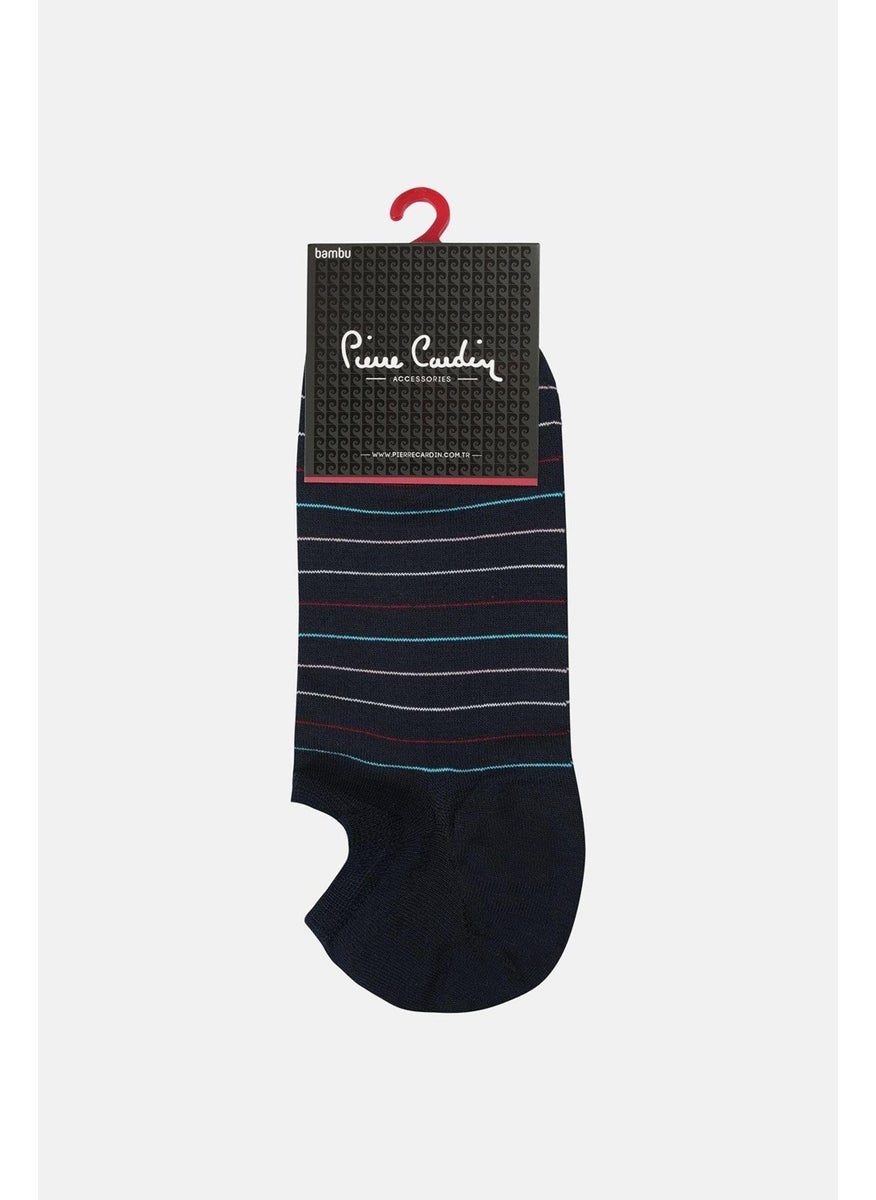 Bamboo 6-Pack Men's Sneakers Non-Slip Socks 3071-PC Navy Blue