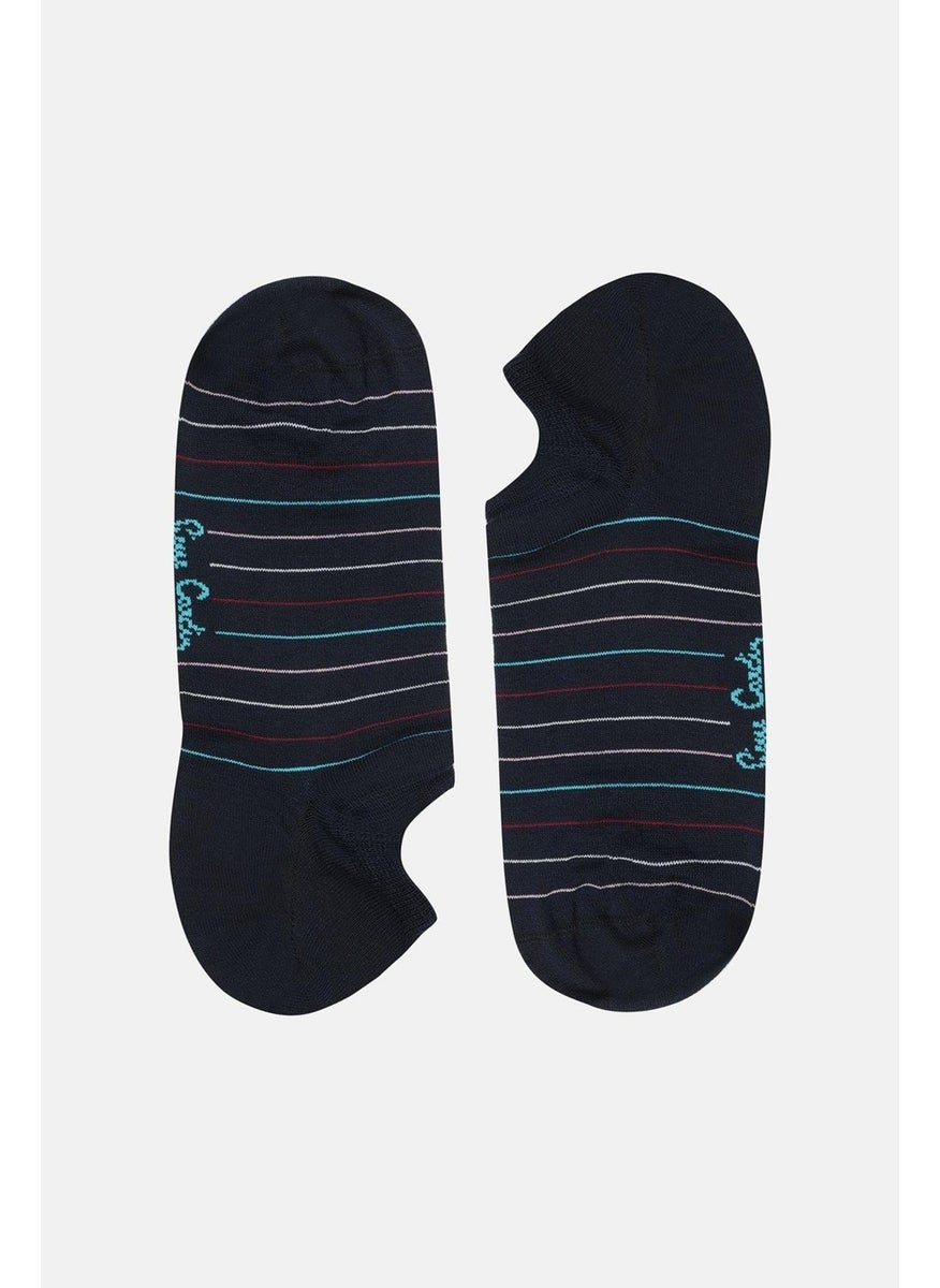 Bamboo 6-Pack Men's Sneakers Non-Slip Socks 3071-PC Navy Blue