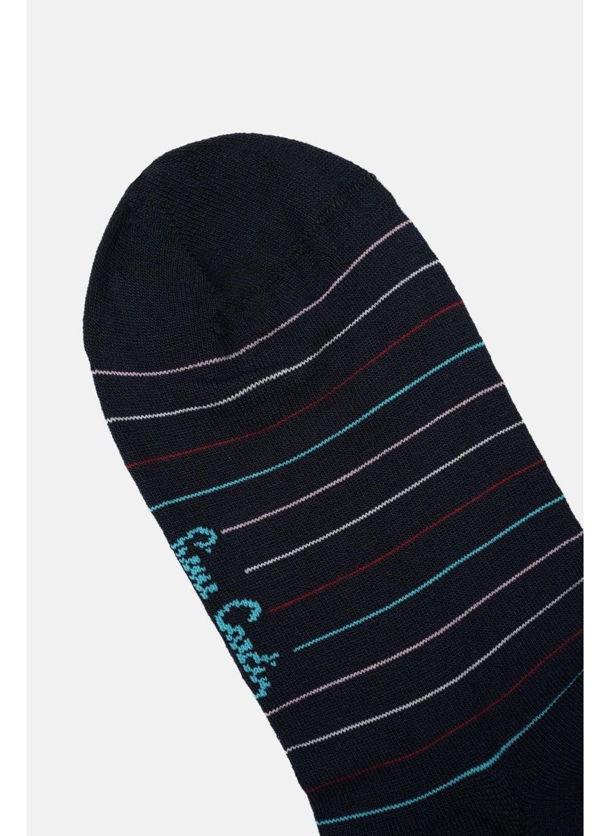 Bamboo 6-Pack Men's Sneakers Non-Slip Socks 3071-PC Navy Blue