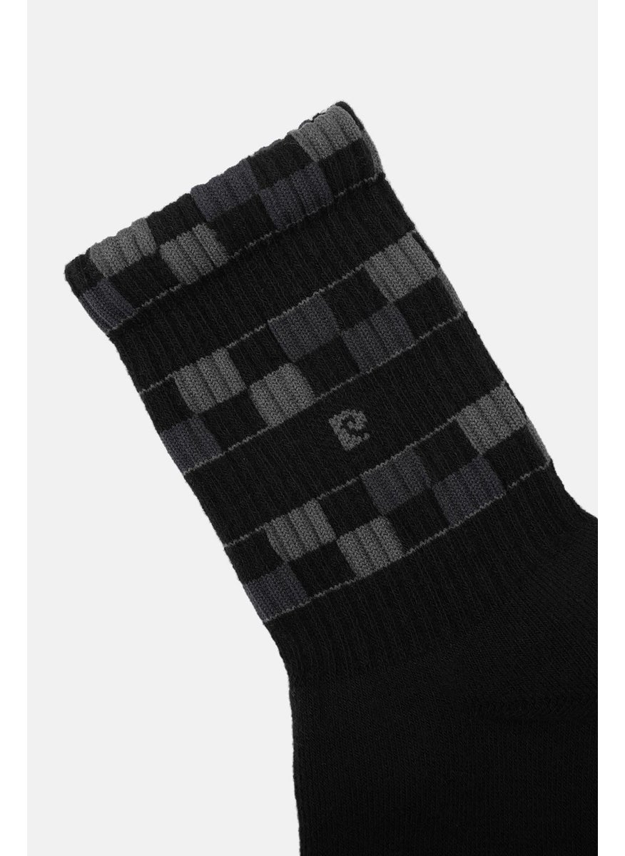 Cotton 6-Pack Men's Short Sock Tennis Socks 5003-PC Black