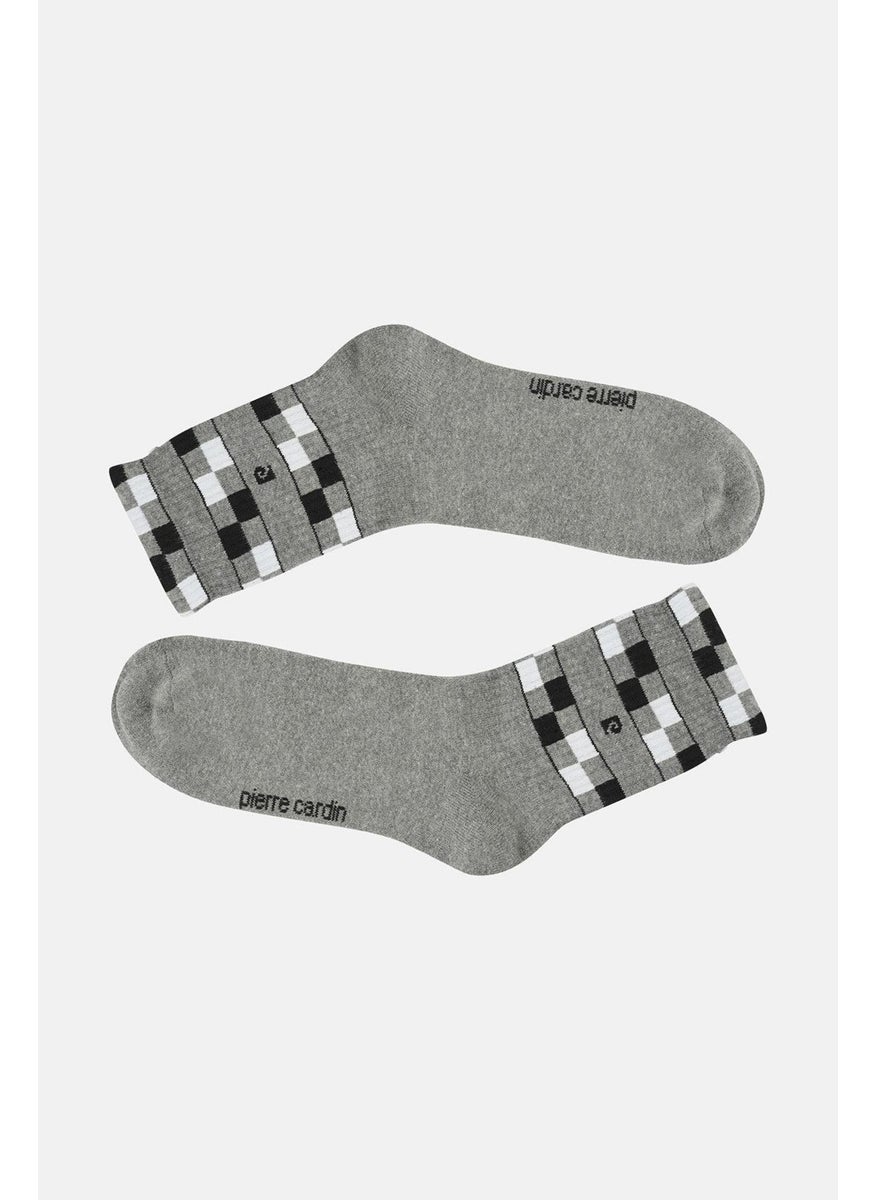 Cotton 6-Pack Men's Short Sock Tennis Socks 5003-PC Gray