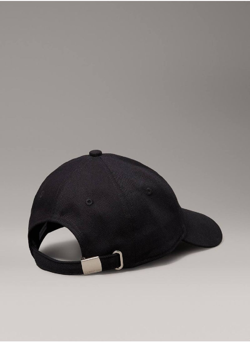Women's  Twill Logo Cap - Cotton, Black