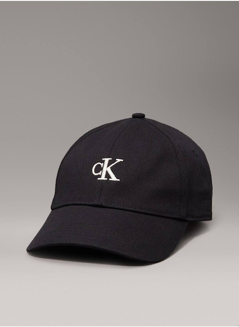 Women's  Twill Logo Cap - Cotton, Black
