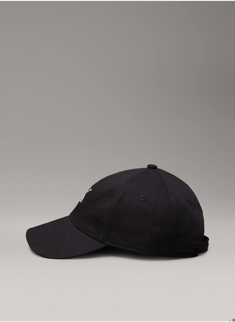 Women's  Twill Logo Cap - Cotton, Black