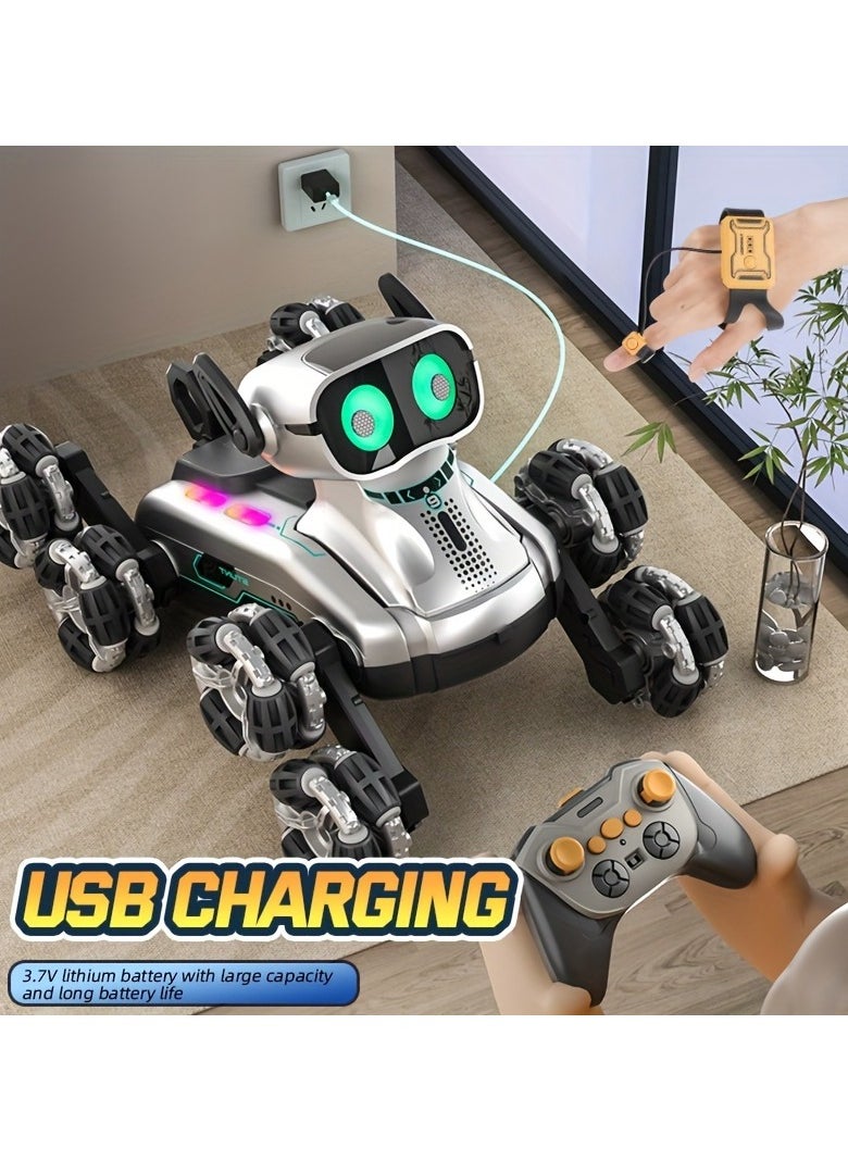 Eight-Wheel Drifting Dog Mechanical Toy Deformation Remote Control Toys