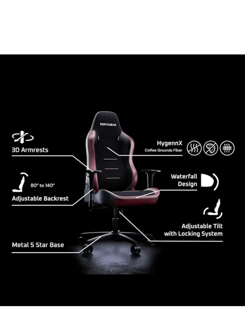 Vertagear Racing Series S-Line SL3800 Gaming Chairs / 100KG Weight Limit / Easy Assembly / Adjustable Seat Height / VG-SL3800SE_WT