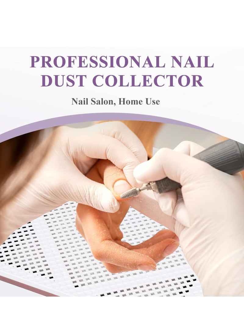 Nail Dust Collector, Super Quiet Dust Collector Machine Reusable Filter and Powerful 60W Nail Vacuum Cleaner Fan, Electric Manicure Tool for Acrylic Nails Builder Extension Hard Nails