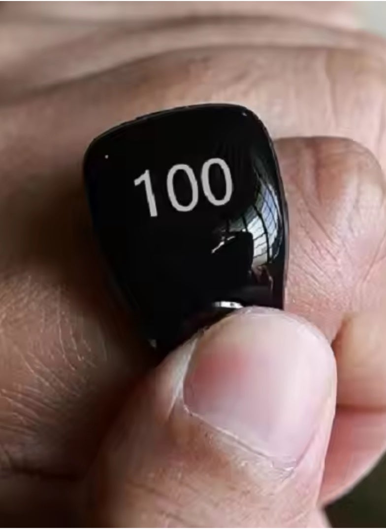 Smart Zikr Rings, Smart Electronic Finger Counter with OLED Display with 3 Replaceable Sizes （18/20/22mm）APP Support Digital Prayer Reminder Rings, Tasbeeh Counter and Dhikr Rings