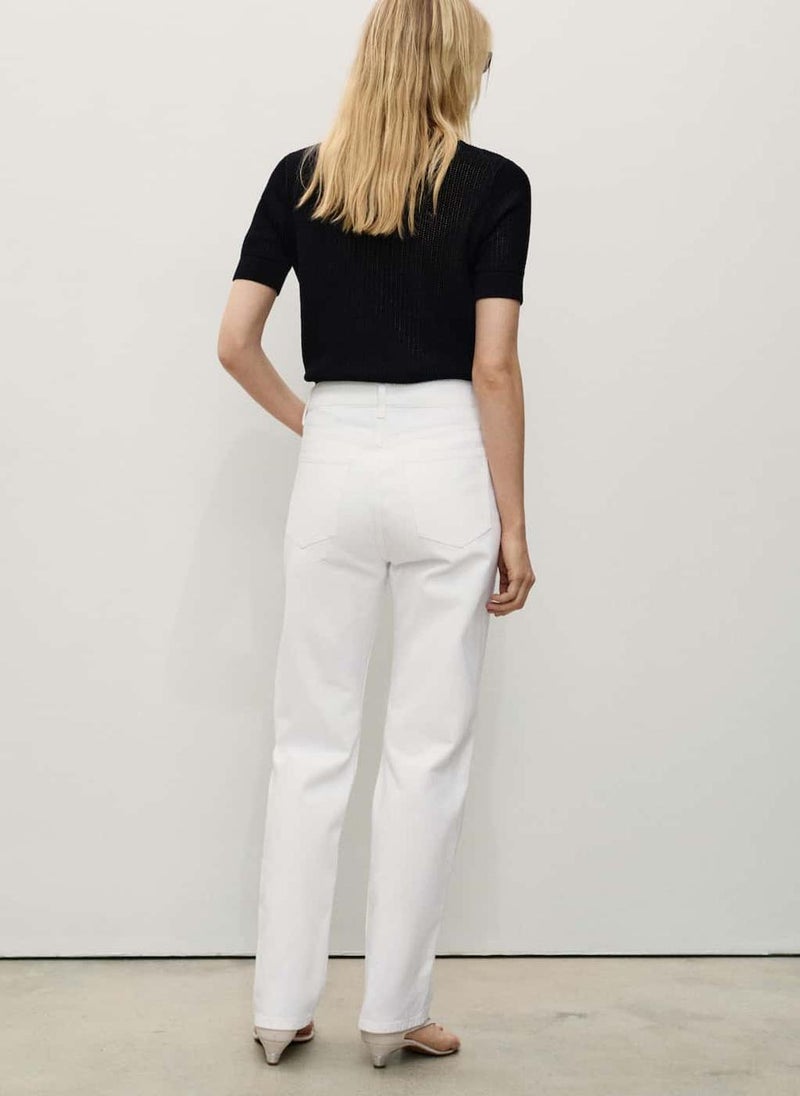 Matilda Medium Rise Straight-Fit Jeans