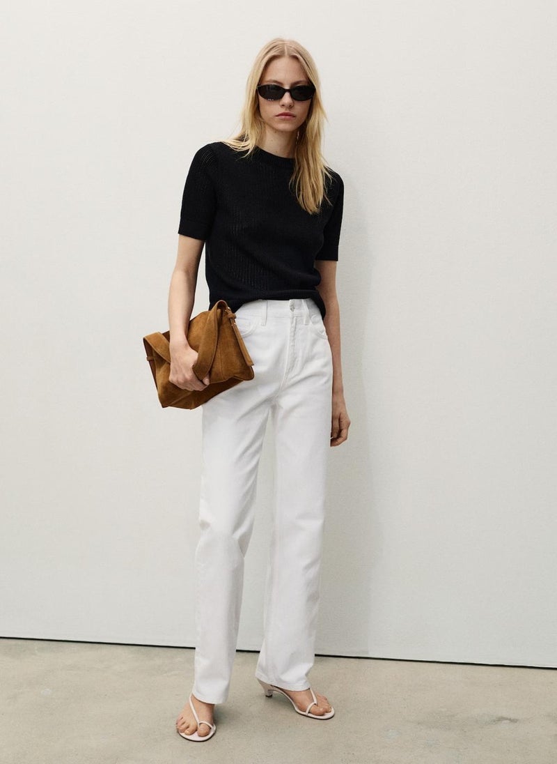 Matilda Medium Rise Straight-Fit Jeans