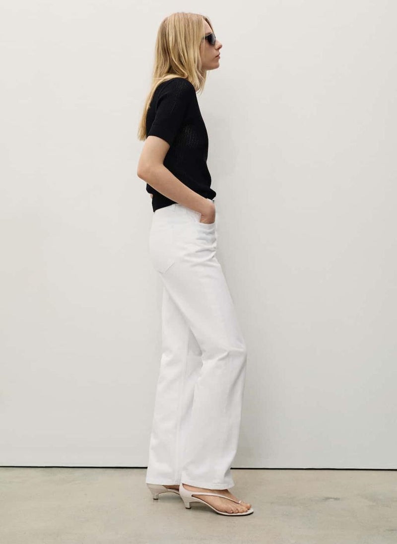 Matilda Medium Rise Straight-Fit Jeans
