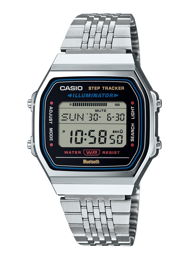 Vintage Bluetooth Step Tracker Stainless Steel Watch ABL-100WE-1A