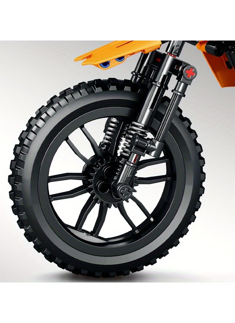 500pcs Technic Sport Motorcycle Model Building Block Toy