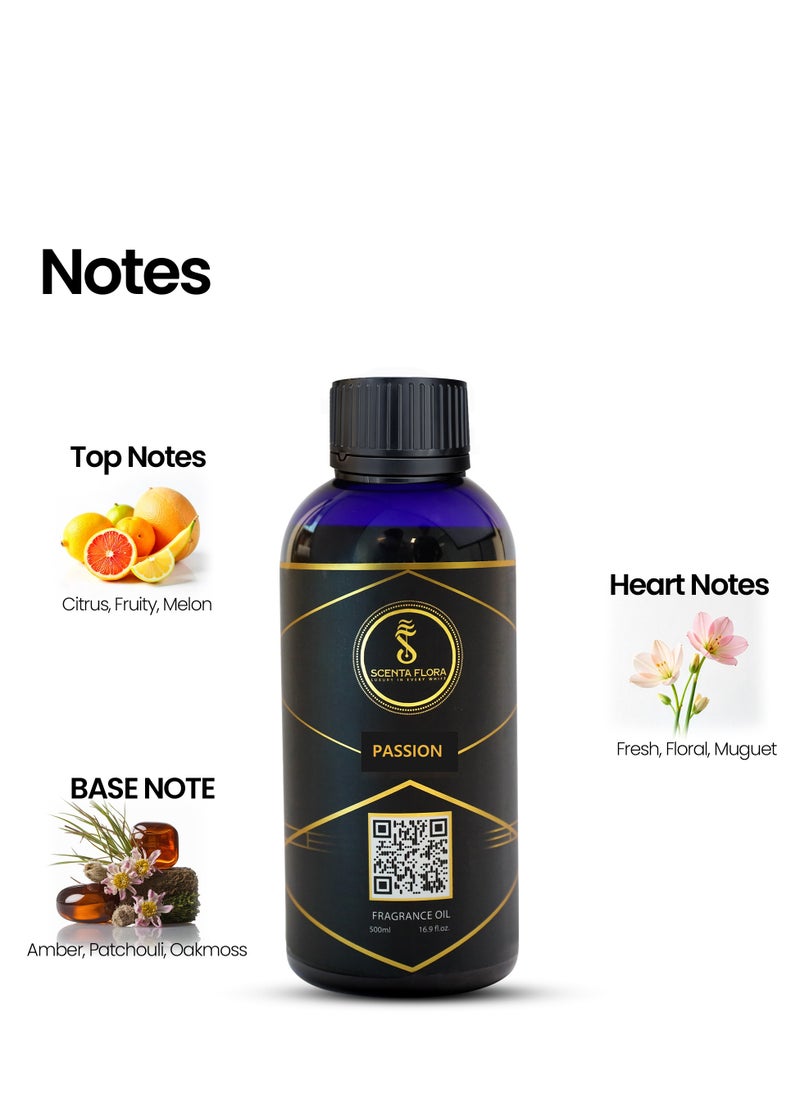 3 Diffuser Aroma Oils Combo - Aromatherapy - Long-Lasting Freshness, Inviting Ambiance (500ml x 3)