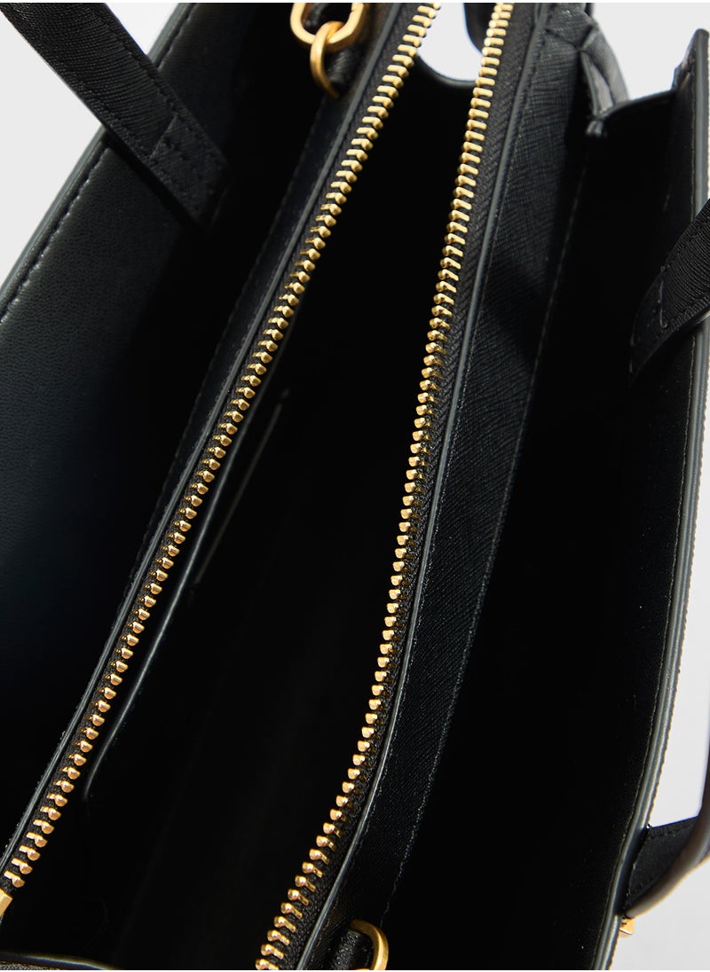Avril Logo Zip Through Satchel