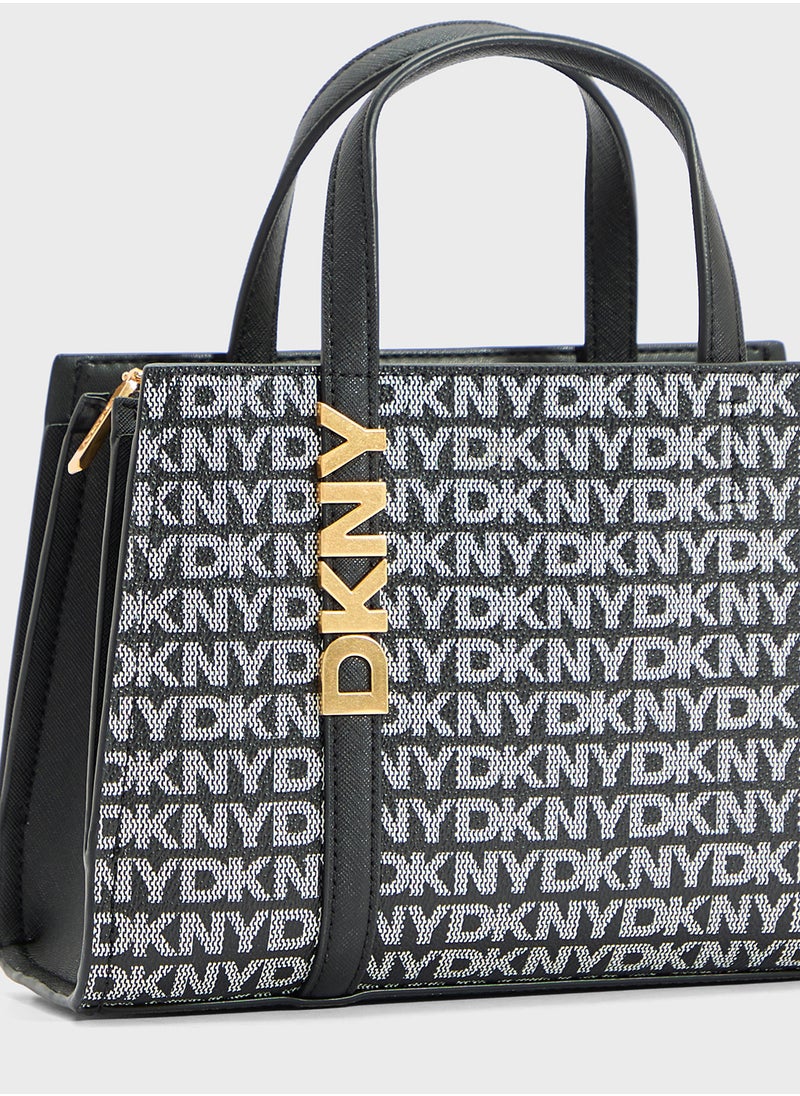 Avril Logo Zip Through Satchel