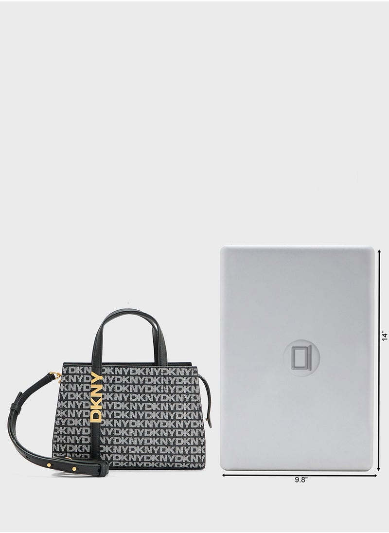 Avril Logo Zip Through Satchel