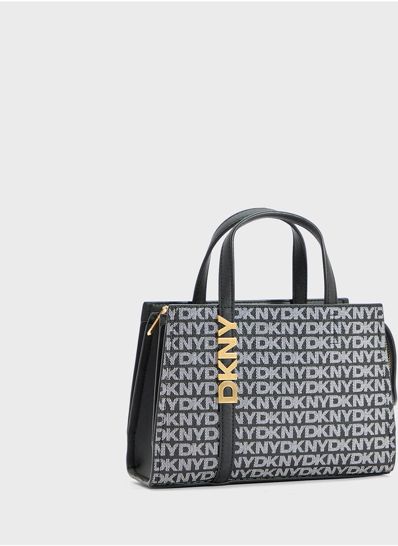 Avril Logo Zip Through Satchel